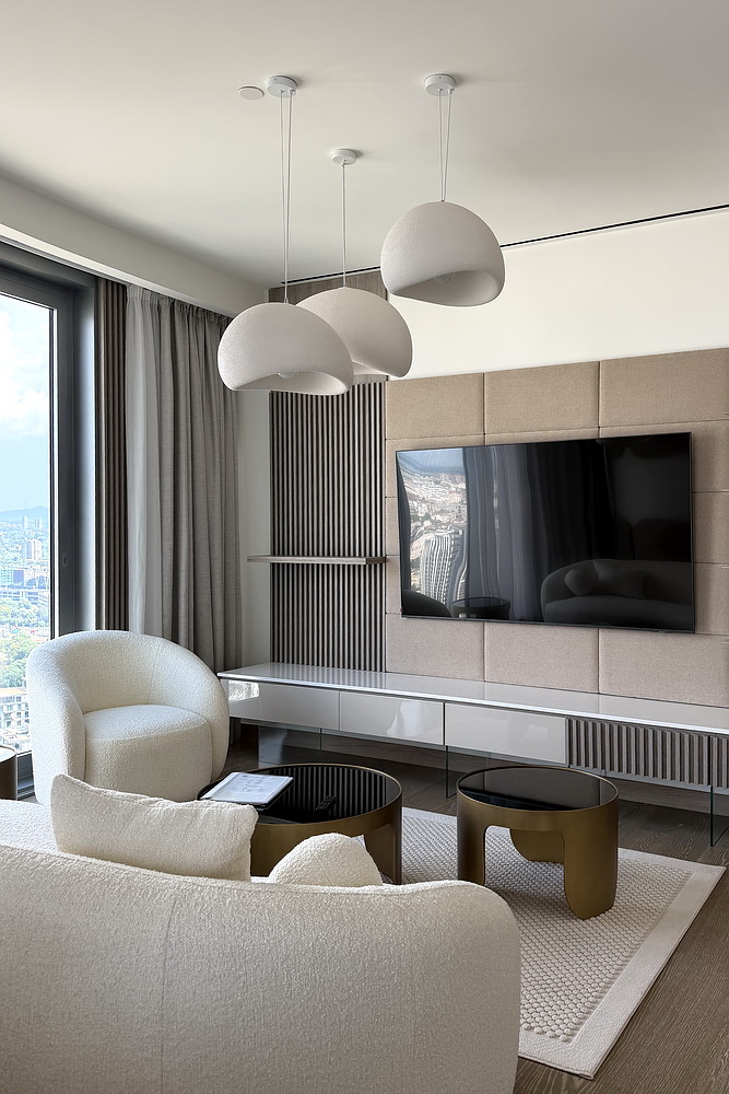 Dvosoban stan, The Residences at The St. Regis Belgrade - dnevna soba, trpezarija, kuhinja | 1-Br apartment, The Residences at The St. Regis Belgrade - living room, dining room, kitchen
