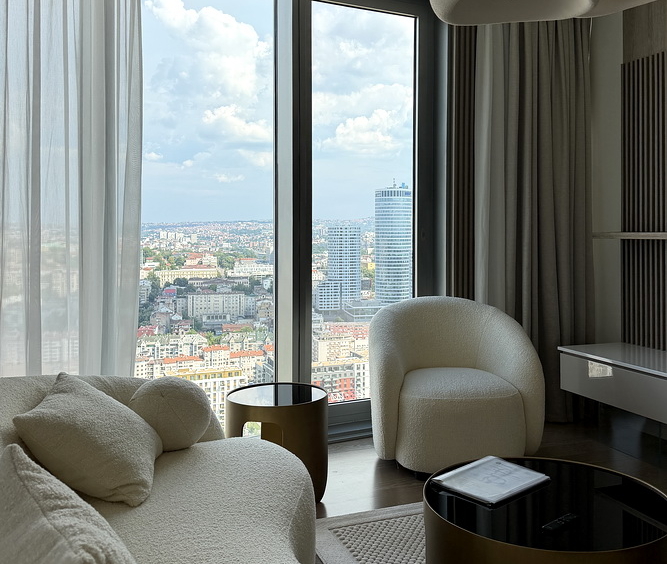 Dvosoban stan, The Residences at The St. Regis Belgrade - dnevna soba, trpezarija, kuhinja | 1-Br apartment, The Residences at The St. Regis Belgrade - living room, dining room, kitchen