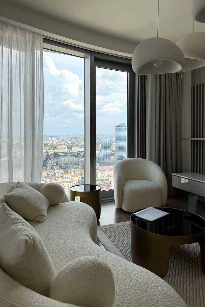 Dvosoban stan, The Residences at The St. Regis Belgrade - dnevna soba, trpezarija, kuhinja | 1-Br apartment, The Residences at The St. Regis Belgrade - living room, dining room, kitchen