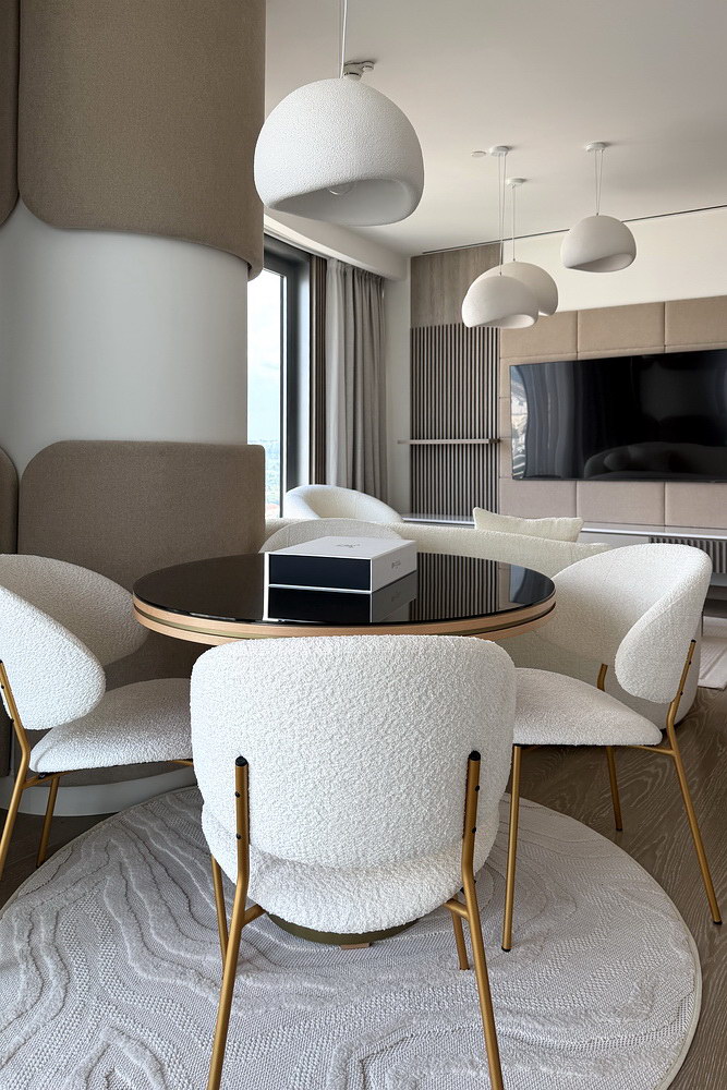 Dvosoban stan, The Residences at The St. Regis Belgrade - dnevna soba, trpezarija, kuhinja | 1-Br apartment, The Residences at The St. Regis Belgrade - living room, dining room, kitchen