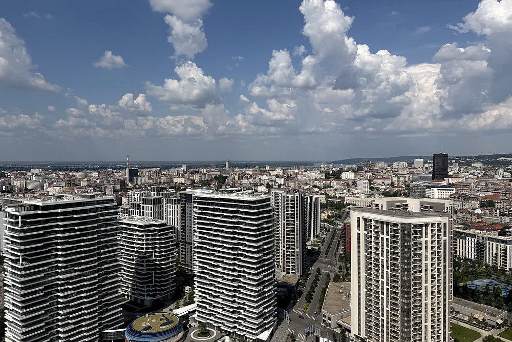 Dvosoban stan, The Residences at The St. Regis Belgrade - pogled s terase | 1-Br apartment, The Residences at The St. Regis Belgrade - view from the terrace