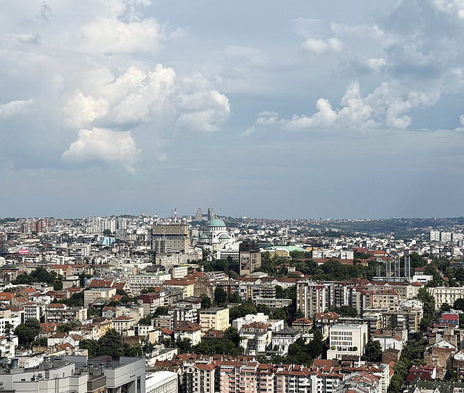 Dvosoban stan, The Residences at The St. Regis Belgrade - pogled s terase | 1-Br apartment, The Residences at The St. Regis Belgrade - view from the terrace