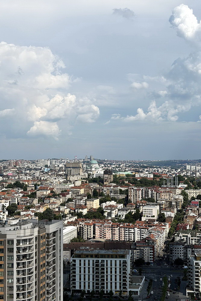 Dvosoban stan, The Residences at The St. Regis Belgrade - pogled s terase | 1-Br apartment, The Residences at The St. Regis Belgrade - view from the terrace