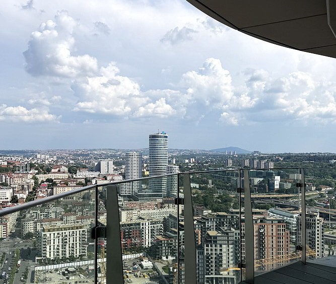 Dvosoban stan, The Residences at The St. Regis Belgrade - pogled s terase | 1-Br apartment, The Residences at The St. Regis Belgrade - view from the terrace