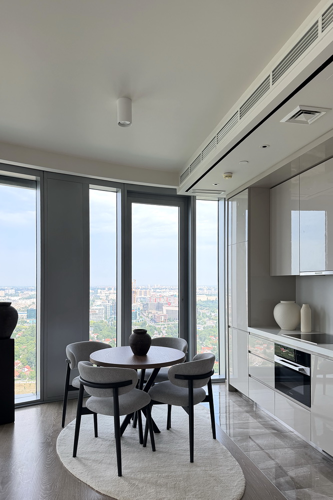 Trosoban stan, St. Regis Branded Residences - dnevna soba, trpezarija, kuhinja | 2-Br apartment, St. Regis Branded Residences - living room, dining room, kitchen