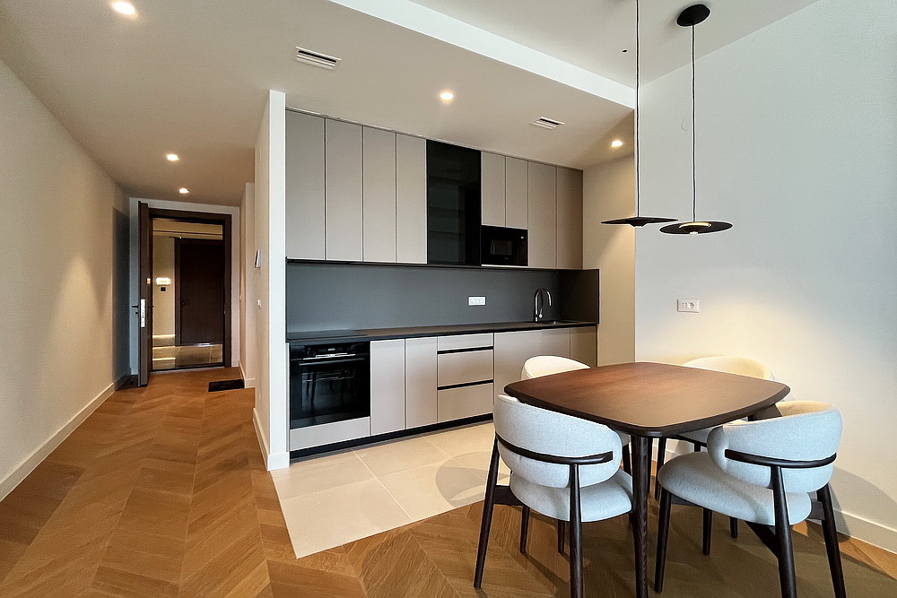 Dvosoban stan, BW Riviera - dnevna soba, trpezarija, kuhinja | 1-Br apartment, BW Riviera - living room, dining room, kitchen