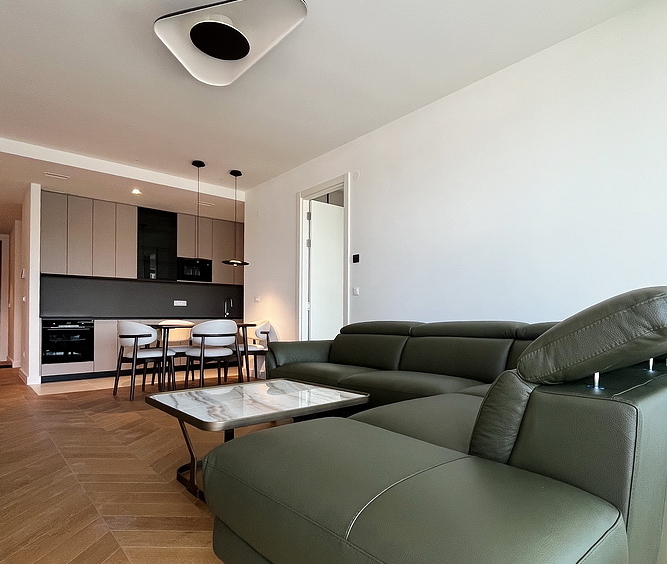 Dvosoban stan, BW Riviera - dnevna soba, trpezarija, kuhinja | 1-Br apartment, BW Riviera - living room, dining room, kitchen
