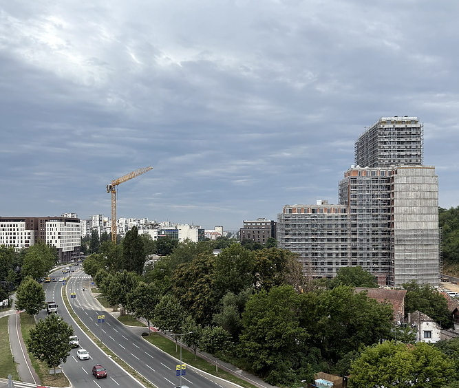 Trosoban stan, Elixir Garden - pogled s terase | 2-Br apartment, Elixir Garden - view from the terrace