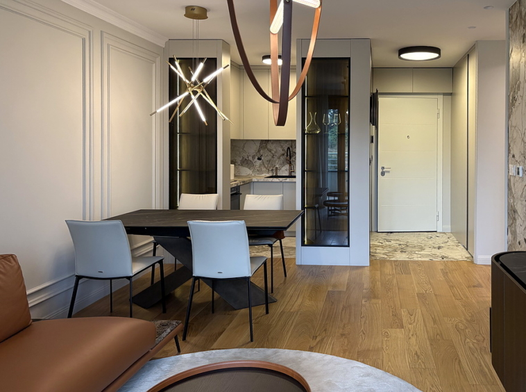 Trosoban stan, Elixir Garden - dnevna soba, trpezarija, kuhinja | 2-Br apartment, Elixir Garden - living room, dining room, ktichen