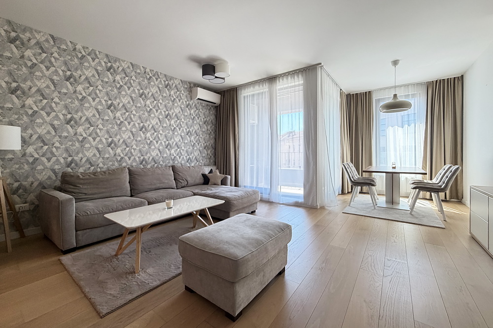 Dvosoban stan, K-District - dnevna soba, trpezarija, kuhinja | 1-Br apartment, K-District - living room, dining room, kitchen