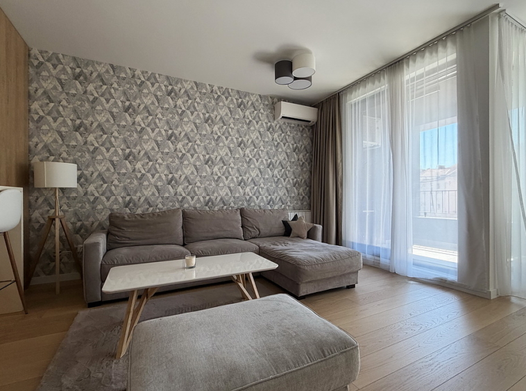 Dvosoban stan, K-District - dnevna soba, trpezarija, kuhinja | 1-Br apartment, K-District - living room, dining room, kitchen