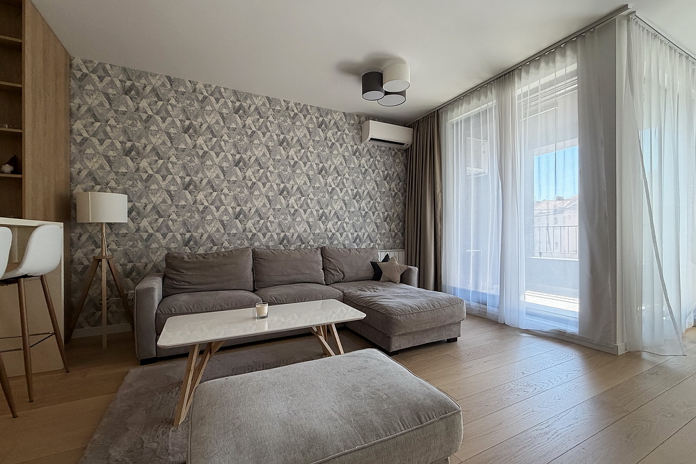 Dvosoban stan, K-District - dnevna soba, trpezarija, kuhinja | 1-Br apartment, K-District - living room, dining room, kitchen