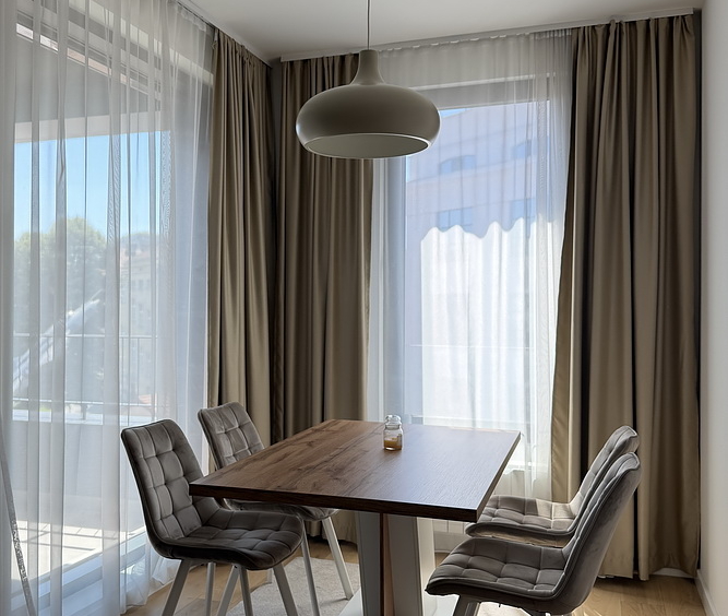 Dvosoban stan, K-District - dnevna soba, trpezarija, kuhinja | 1-Br apartment, K-District - living room, dining room, kitchen