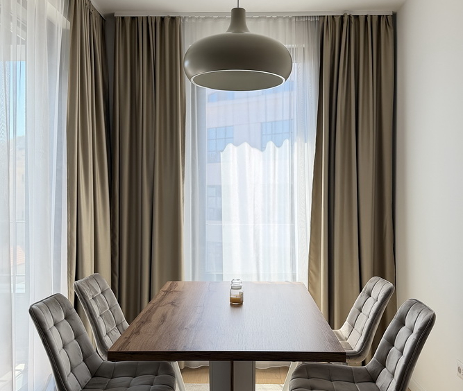 Dvosoban stan, K-District - dnevna soba, trpezarija, kuhinja | 1-Br apartment, K-District - living room, dining room, kitchen