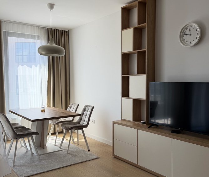 Dvosoban stan, K-District - dnevna soba, trpezarija, kuhinja | 1-Br apartment, K-District - living room, dining room, kitchen