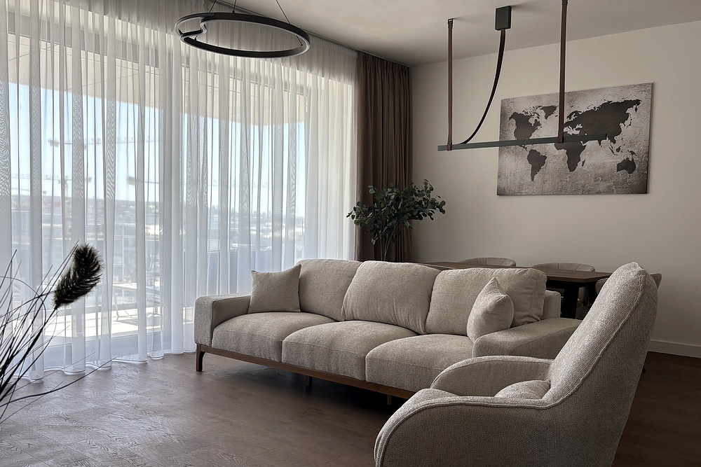 Trosoban stan, BW Perla - dnevna soba, trpezarija, kuhinja | 2-Br apartment, BW Perla - living room, dining room, kitchen