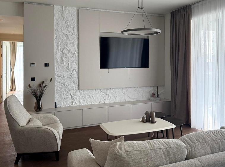 Trosoban stan, BW Perla - dnevna soba, trpezarija, kuhinja | 2-Br apartment, BW Perla - living room, dining room, kitchen