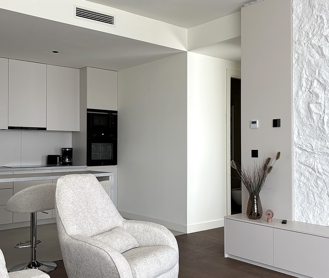 Trosoban stan, BW Perla - dnevna soba, trpezarija, kuhinja | 2-Br apartment, BW Perla - living room, dining room, kitchen