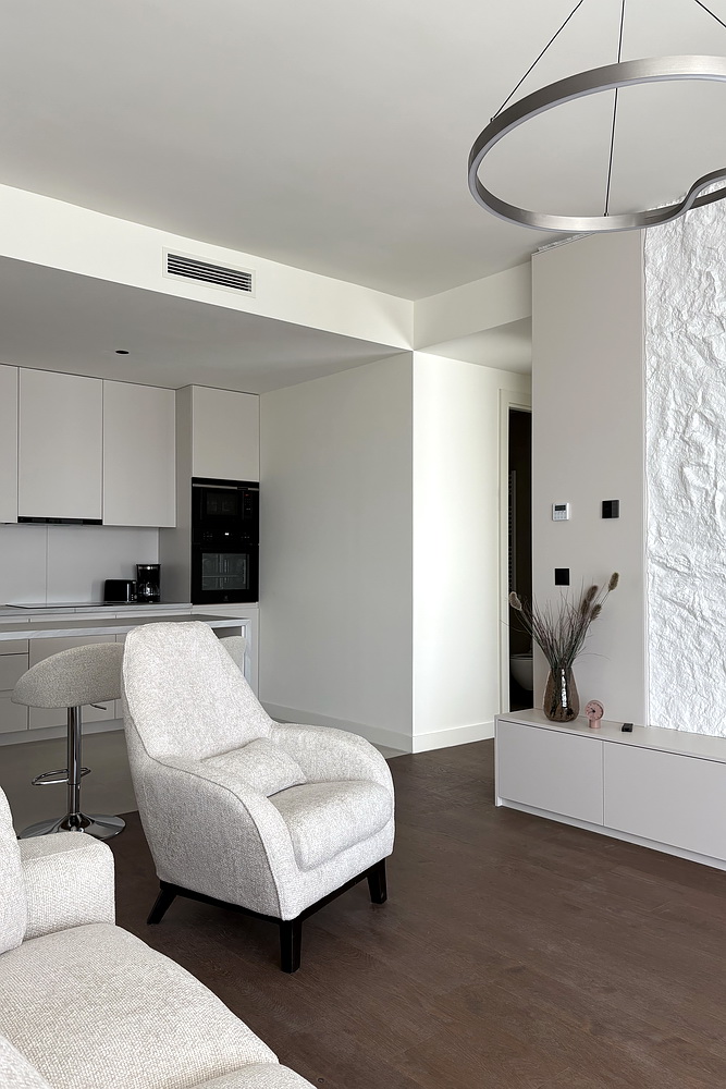 Trosoban stan, BW Perla - dnevna soba, trpezarija, kuhinja | 2-Br apartment, BW Perla - living room, dining room, kitchen