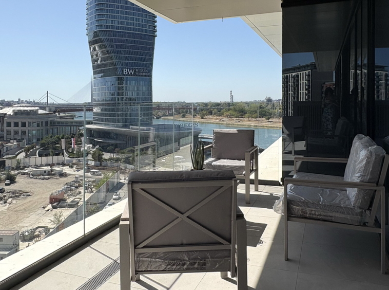 Trosoban stan, BW Perla - pogled s terase | 2-Br apartment, BW Perla - view from the terrace