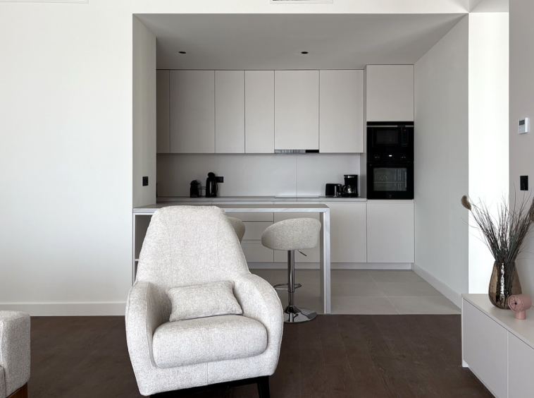 Trosoban stan, BW Perla - dnevna soba, trpezarija, kuhinja | 2-Br apartment, BW Perla - living room, dining room, kitchen