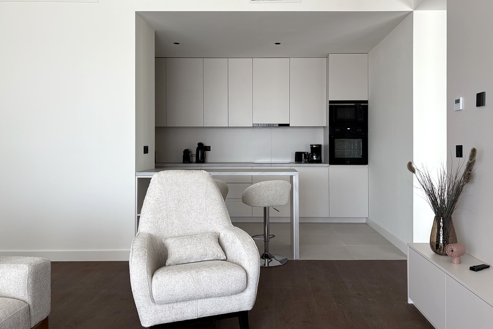 Trosoban stan, BW Perla - dnevna soba, trpezarija, kuhinja | 2-Br apartment, BW Perla - living room, dining room, kitchen