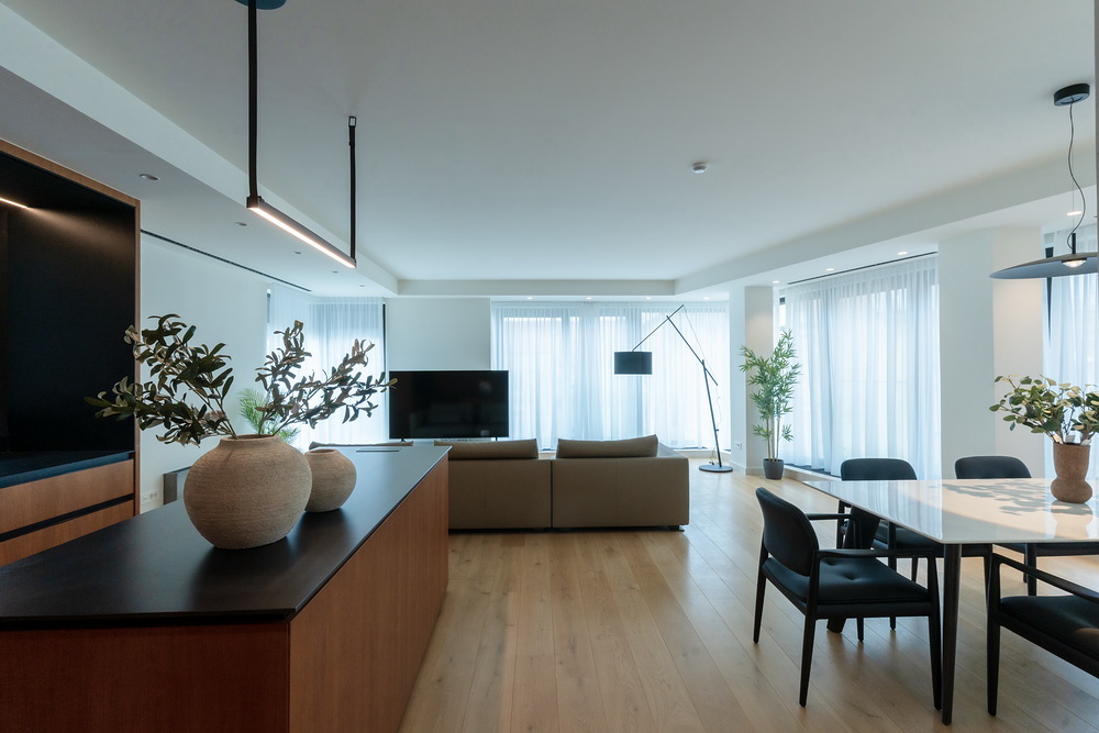 Trosoban stan, Nobel House Residences - dnevna soba, trpezarija, kuhinja | 2-Br apartment, Nobel House Residences - living room, dining room, kitchen