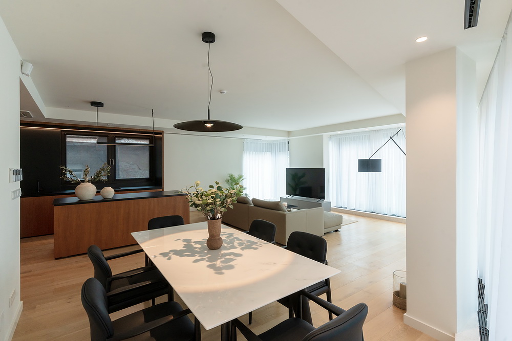 Trosoban stan, Nobel House Residences - dnevna soba, trpezarija, kuhinja | 2-Br apartment, Nobel House Residences - living room, dining room, kitchen