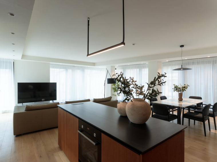 Trosoban stan, Nobel House Residences - dnevna soba, trpezarija, kuhinja | 2-Br apartment, Nobel House Residences - living room, dining room, kitchen