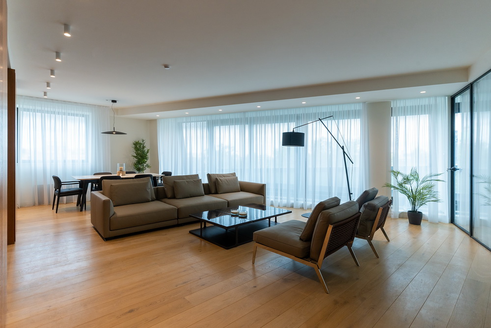 Trosoban stan, Nobel House Residences - dnevna soba, trpezarija, kuhinja | 2-Br apartment, Nobel House Residences - living room, dining room, kitchen