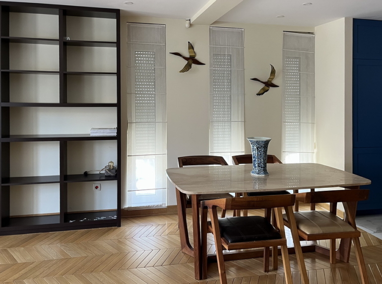 Trosoban dupleks, Dedinje - dnevna soba, trpezarija, kuhinja | 2-Br duplex apartment, Dedinje - living room, dining room, kitchen