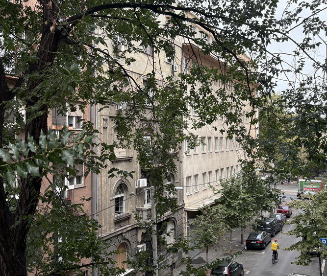 Četvorosoban stan, Vračar - pogled s terase | 3-Br apartment - view from the terrace